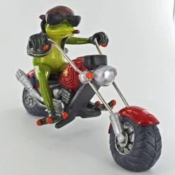 Fiesta Studios Comical Biker Frog Small Resin Figurine