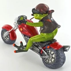 Fiesta Studios Comical Biker Frog Small Resin Figurine