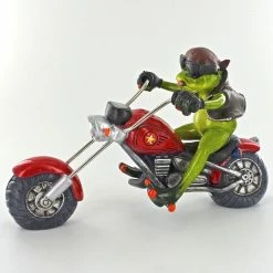Fiesta Studios Comical Biker Frog Small Resin Figurine