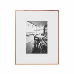 Widdop Impressions Copper Plated Narrow Edged Frame 4 X 6 Photo Photo Frames