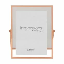 Widdop Photo Frames Copper Finish Floating Frame Holds 4 X 6 Inch Photo