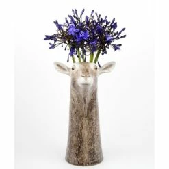 Quail Ceramics Toggenburg Goat Flower Vase