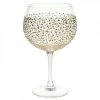 Promo β€οΈ Joe Davies Sunny By Sue Hand Decorated Gold & Silver Dot Gin Glass π 1 Joe Davies Sunny By Sue Hand Decorated Gold & Silver Dot Gin Glass