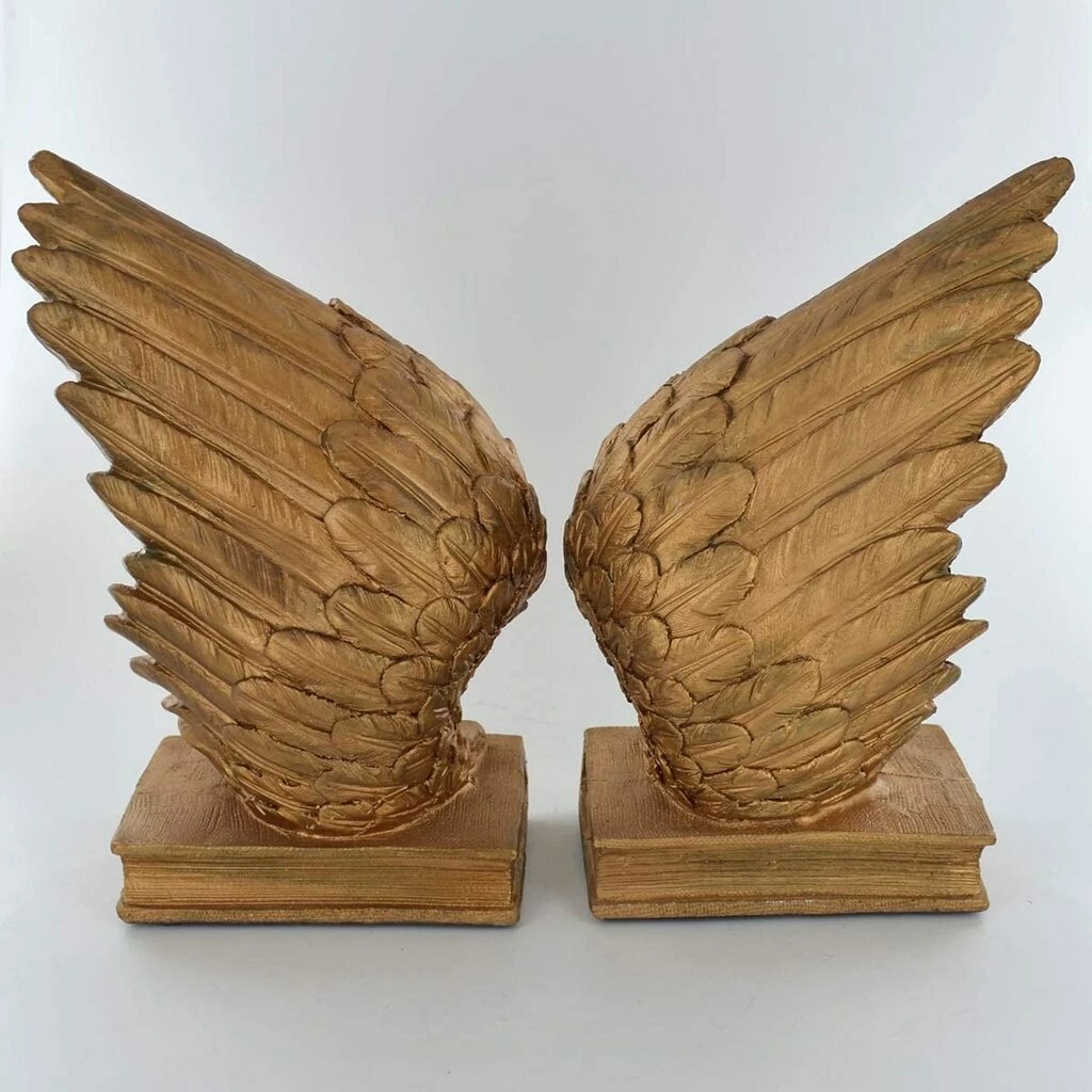 Best Sale π€© Fiesta Studios Angel Wings Shelf Tidy Pair Of Gold Coloured Bookends π 5 Fiesta Studios Angel Wings Shelf Tidy Pair Of Gold Coloured Bookends