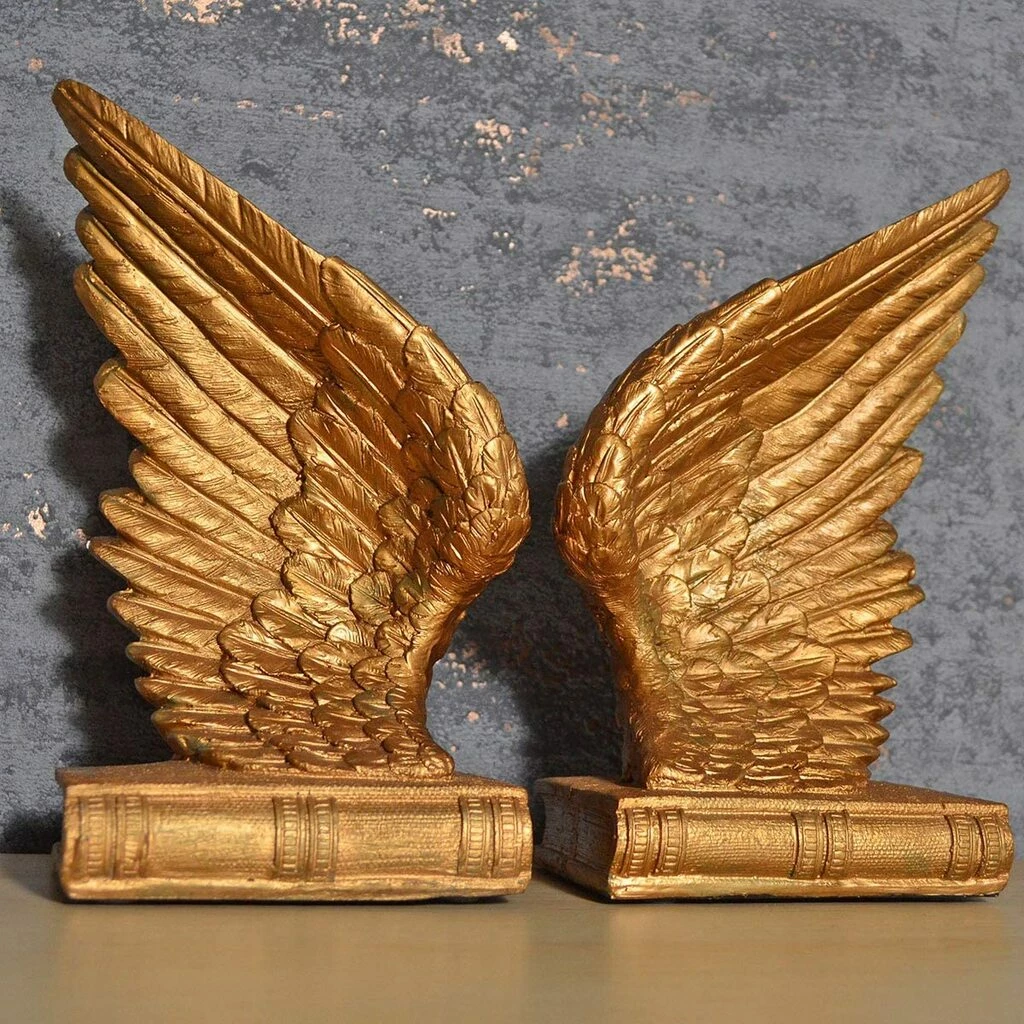 Best Sale π€© Fiesta Studios Angel Wings Shelf Tidy Pair Of Gold Coloured Bookends π 7 Fiesta Studios Angel Wings Shelf Tidy Pair Of Gold Coloured Bookends