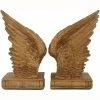 Fiesta Studios Angel Wings Shelf Tidy Pair Of Gold Coloured Bookends