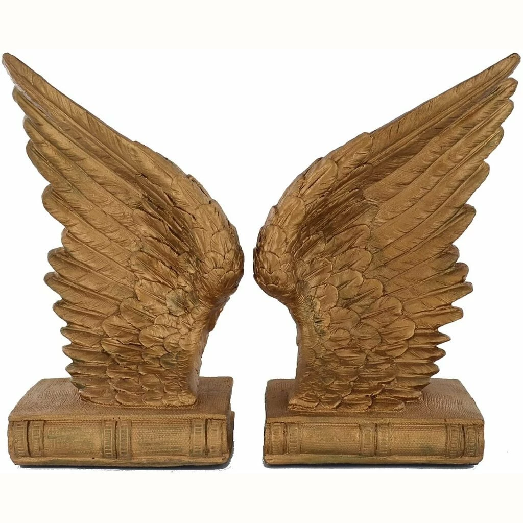 Best Sale π€© Fiesta Studios Angel Wings Shelf Tidy Pair Of Gold Coloured Bookends π 3 Fiesta Studios Angel Wings Shelf Tidy Pair Of Gold Coloured Bookends