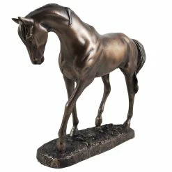 Fiesta Studios Horse Figure By David Geenty Signed Cold Cast Bronze Graceful