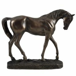 Fiesta Studios Horse Figure By David Geenty Signed Cold Cast Bronze Graceful