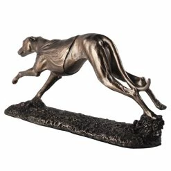 Fiesta Studios Single Racing Greyhound Figure Cold Cast Bronze
