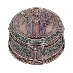 Nemesis Now Maiden, Mother & Crone Triple Moon Pagan Trinket Box 9.5 Cm