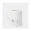 East Of India Porcelain Be Happy Jug Small 150ml