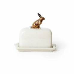Quail Ceramics Hare Butter Dish