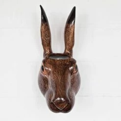 Quail Ceramics Hare Wall Vase