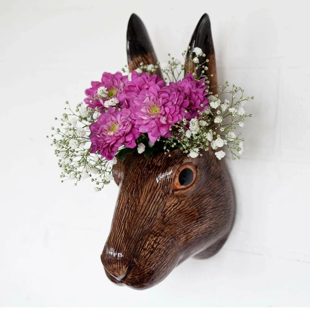 Hot Sale 💯 Quail Ceramics Hare Wall Vase 🔥 3 Quail Ceramics Hare Wall Vase