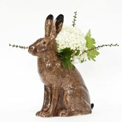 Quail Ceramics Hare Flower Vase