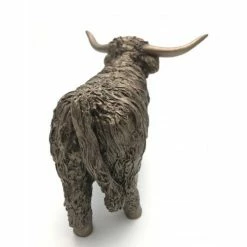 Frith - Highland Cow Standing Medium Sculpture By Veronica Ballan Frith Sculptures
