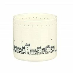 East Of India Porcelain Tea Light Holder Home Is Where The Heart Is