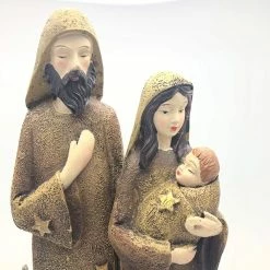 Heaven Sends Christmas Decoration Nativity Set - Mary, Jesus, Joseph, Cow, Donkey & 2 Sheep