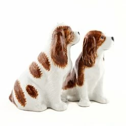 Quail Ceramics Blenheim King Charles Spaniel Salt & Pepper Shakers