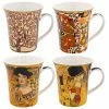 Outlet π Lesser & Pavey Leonardo Collection Gustav Klimt Design Set Of 4 Fine China Mug Set Boxed All Different Patterns π 1 Lesser & Pavey Leonardo Collection Gustav Klimt Design Set Of 4 Fine China Mug Set Boxed All Different Patterns