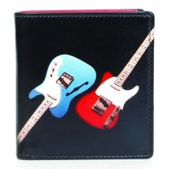 Golunski Retro Gents Leather Wallet - Guitar Design With Coin Section
