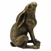 Lesser & Pavey Gazing Hare In Resin With Bronze Finish By Reflections