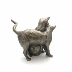 Frith - Making Friends Double Cat Sculpture By Paul Jenkins Frith Sculptures