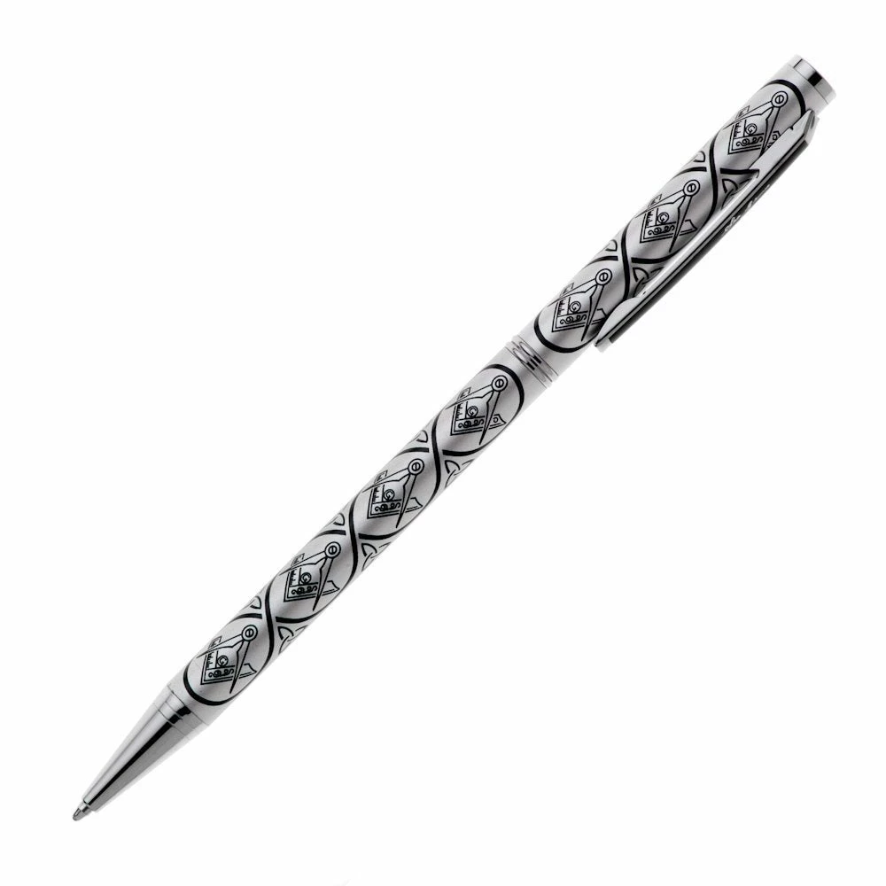 Cheapest ๐ฏ Sea Gems Black & Silver Masonic Design Slimline Ballpoint Pen ๐ 3 Sea Gems Black & Silver Masonic Design Slimline Ballpoint Pen