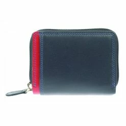 Small Leather Purse In Midnight Blue Graffiti Range By Golunski