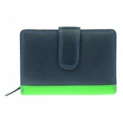 Golunski Leather Flap Over Tab Purse Cards & Cash Midnight Colour