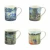 Joe Davies Monet Set Of 4 China Mugs