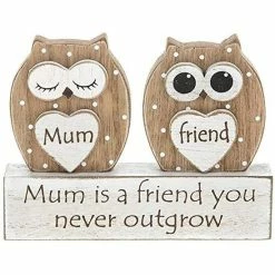 Joe Davies Dreamy Owl Plaque Mum Is A Friend You Never Outgrow Sign Shudehill Giftware