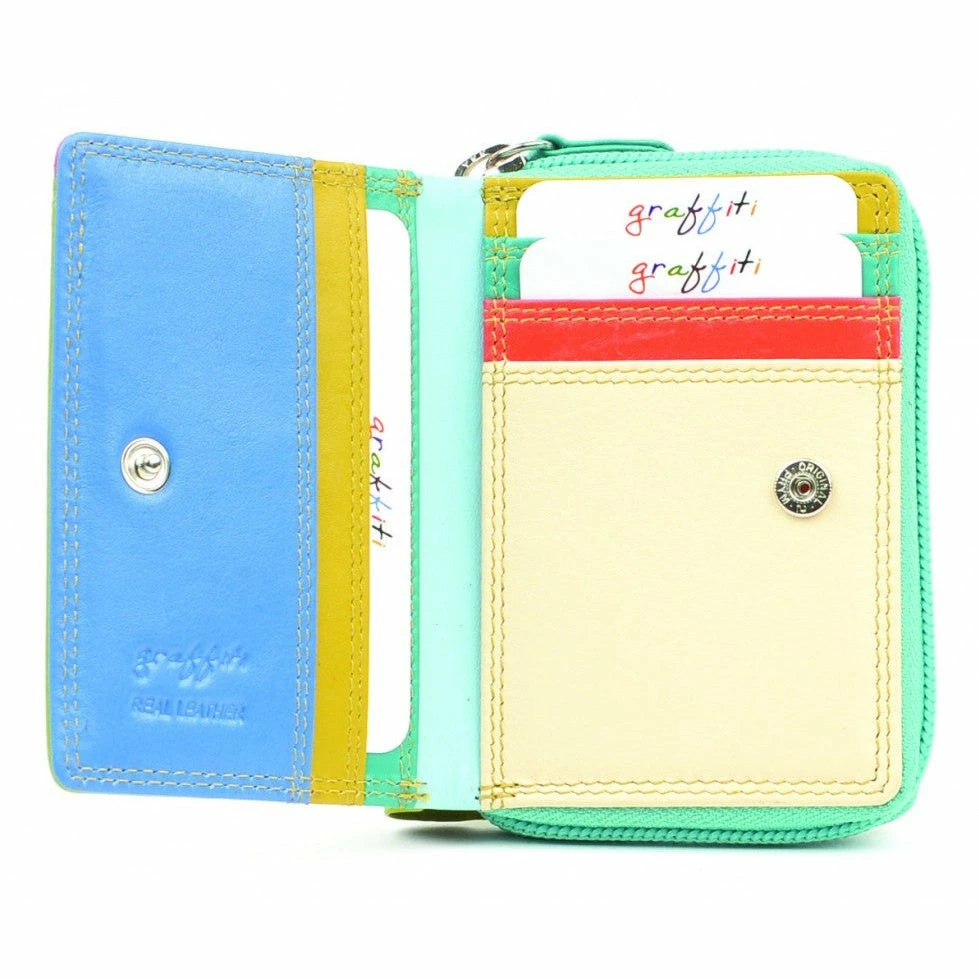 Brand new β¨ Small Leather Purse In Lime Green Graffiti Range By Golunski π 4 Small Leather Purse In Lime Green Graffiti Range By Golunski