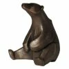 Frith Sculptures Frith Sitting Polar Bear In Cold Cast Bronze Art Doco Style Made In UK