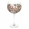 Joe Davies Sunny By Sue Hand Decorated Pink & White Blossom Gin Glass