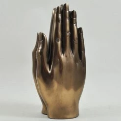Fiesta Studios Praying Hands Cold Cast Bronze Sculpture