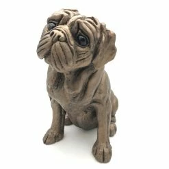 Frith - Rocky The Pug Dog Sculpture By Harriet Dunn