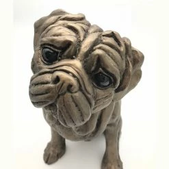 Frith - Rocky The Pug Dog Sculpture By Harriet Dunn