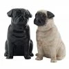Quail Ceramics Pug Fawn & Black Salt & Pepper Shakers