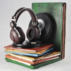 Fiesta Studios Record Player And Vinyl Shelf Tidy Bookends