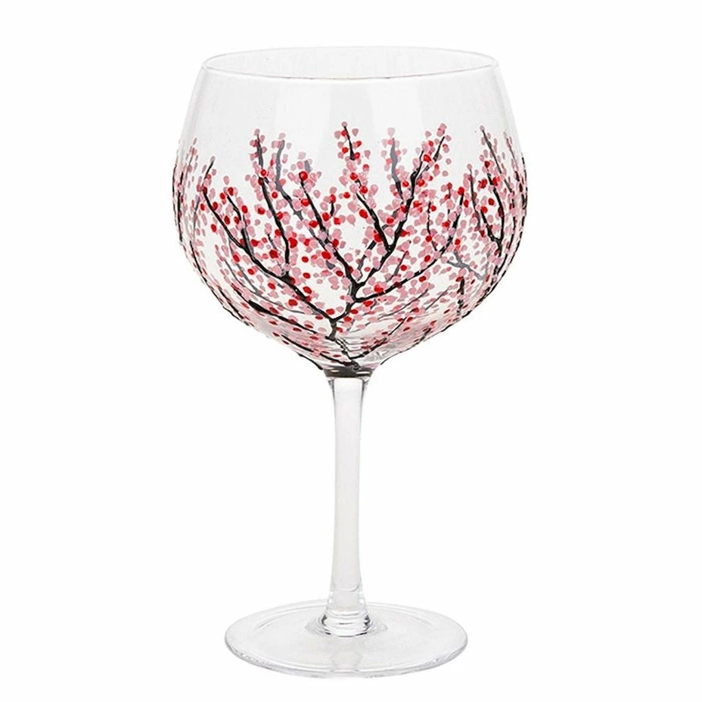 Best Sale π Joe Davies Sunny By Sue Hand Decorated Red & Pink Blossom Gin Glass β 3 Joe Davies Sunny By Sue Hand Decorated Red & Pink Blossom Gin Glass