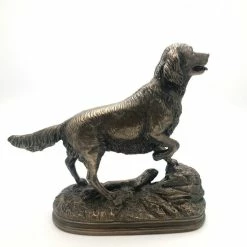 Fiesta Studios Standing Retriever Figure Cold Cast Bronze By Beauchamp Bronze