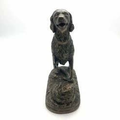 Fiesta Studios Standing Retriever Figure Cold Cast Bronze By Beauchamp Bronze