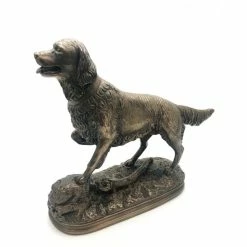 Fiesta Studios Standing Retriever Figure Cold Cast Bronze By Beauchamp Bronze