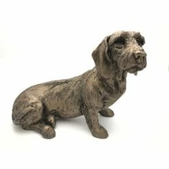 Frith Sculptures Frith - Rudi Sitting Dachshund Dog Sculpture By Harriet Dunn