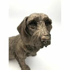 Frith Sculptures Frith - Rudi Sitting Dachshund Dog Sculpture By Harriet Dunn