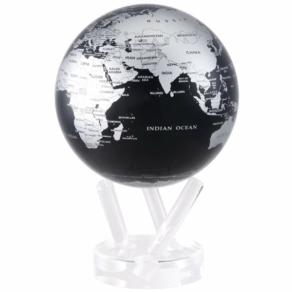 Best Pirce π Mova Globes MOVA Silver And Black Map 4.5" Globe π 3 Mova Globes MOVA Silver And Black Map 4.5" Globe