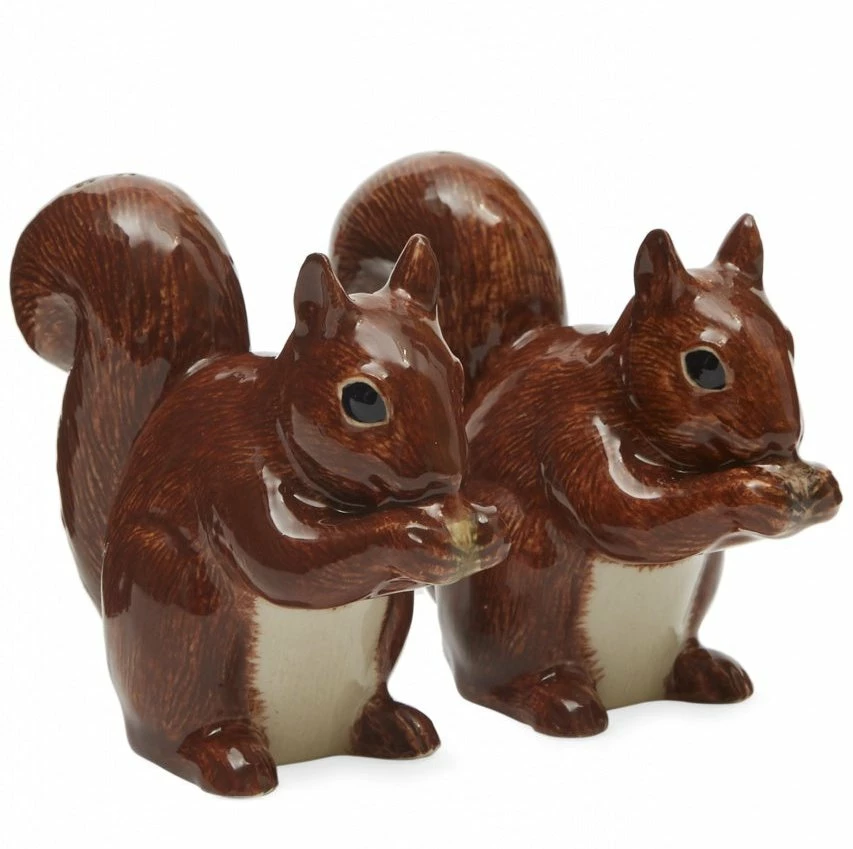 Brand new π― Quail Ceramics Red Squirrel Salt & Pepper Shakers π 5 Quail Ceramics Red Squirrel Salt & Pepper Shakers