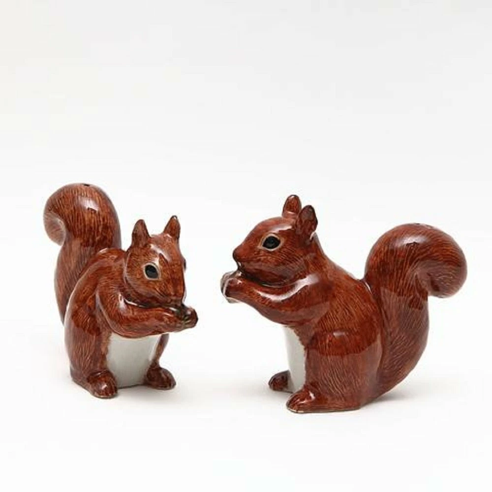 Brand new π― Quail Ceramics Red Squirrel Salt & Pepper Shakers π 3 Quail Ceramics Red Squirrel Salt & Pepper Shakers
